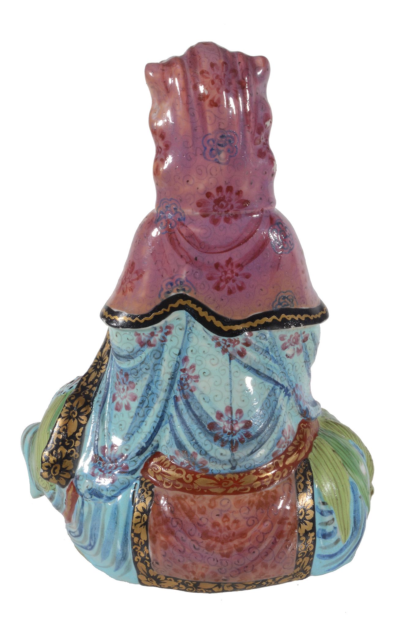 A Chinese Famille Rose figure of Quanyin, late Qing Dynasty   A Chinese  Famille Rose   figure of - Image 2 of 2