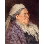 Arthur Charles Shorthouse (1870-1953) - Portraits of elderly ladies, bust-length,  A pair,