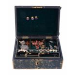 A collection of antique costume jewellery   A collection of antique costume jewellery,   to