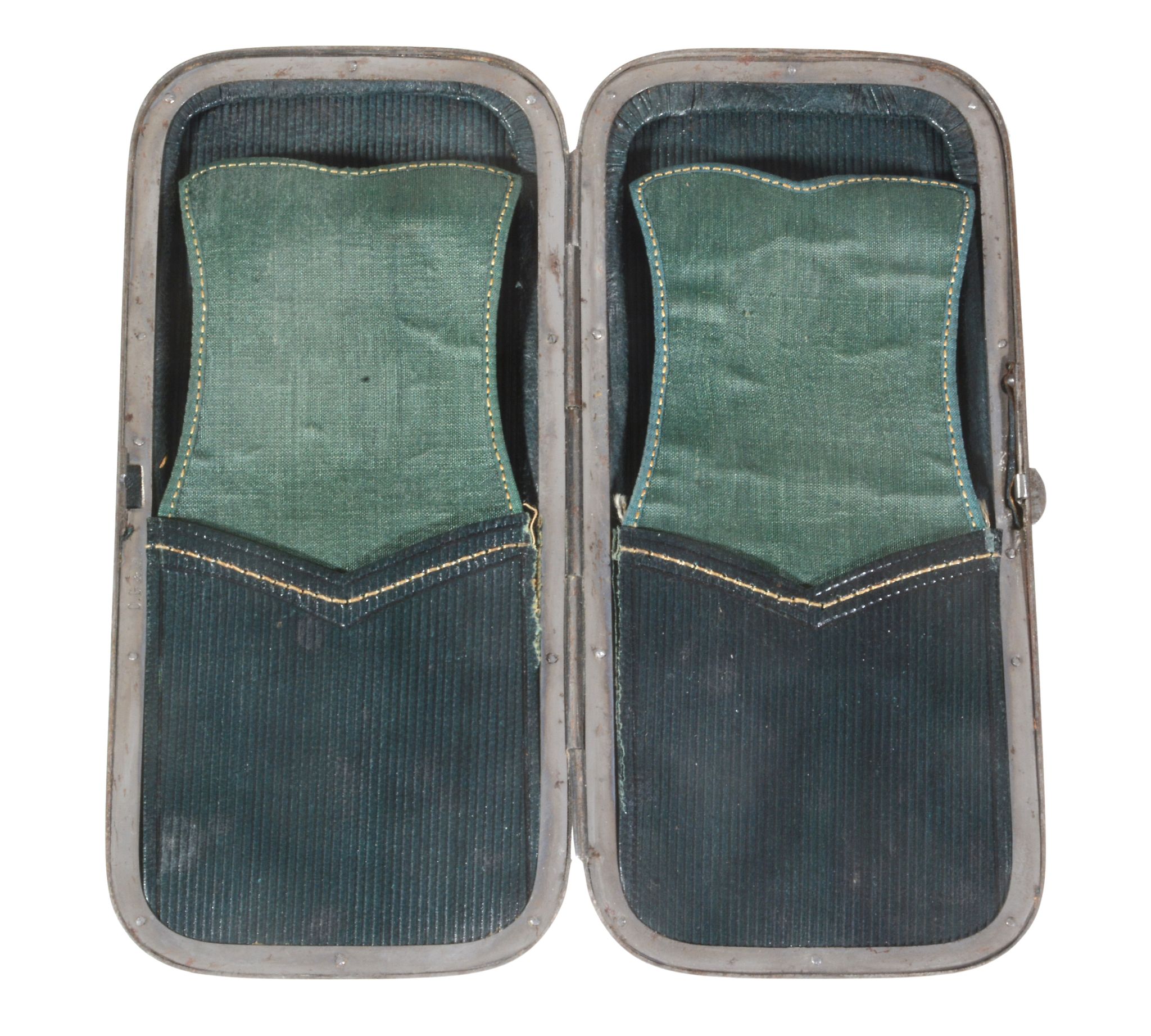 A tortoiseshell and steel oblong spectacles case, circa 1890   A tortoiseshell and steel oblong - Image 3 of 3