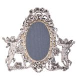 A late Victorian silver mounted small photograph frame by William Comyns   A late Victorian silver