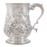 An early George III silver baluster mug, maker's mark I*M , London 1768   An early George III silver