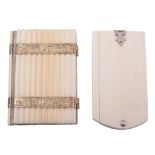 An ivory notebook and an aide memoir, circa 1870   An ivory notebook and an aide memoir,   circa