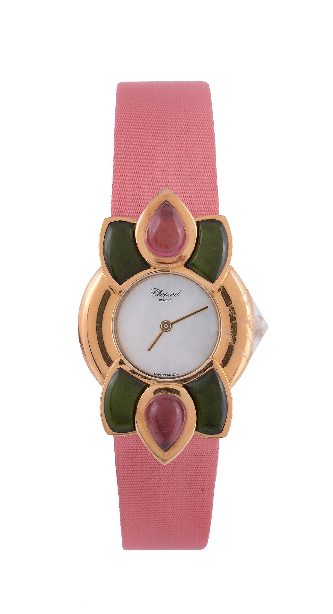 Chopard, ref. 462209, a lady's 18 carat gold and tourmaline wristwatch, no   Chopard, ref. 462209, a - Image 2 of 2