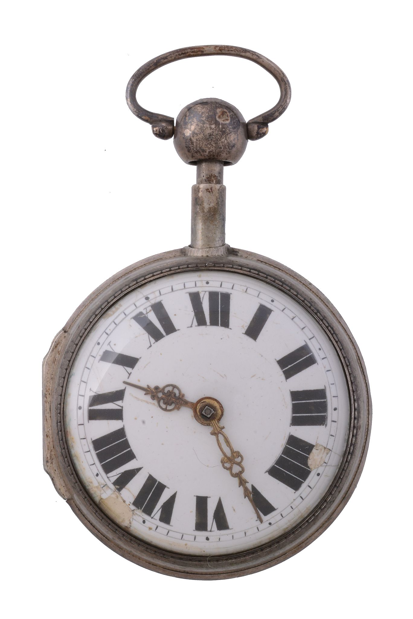 An open face quarter repeating pair cased pocket watch, circa 1800   An open face quarter - Image 3 of 5