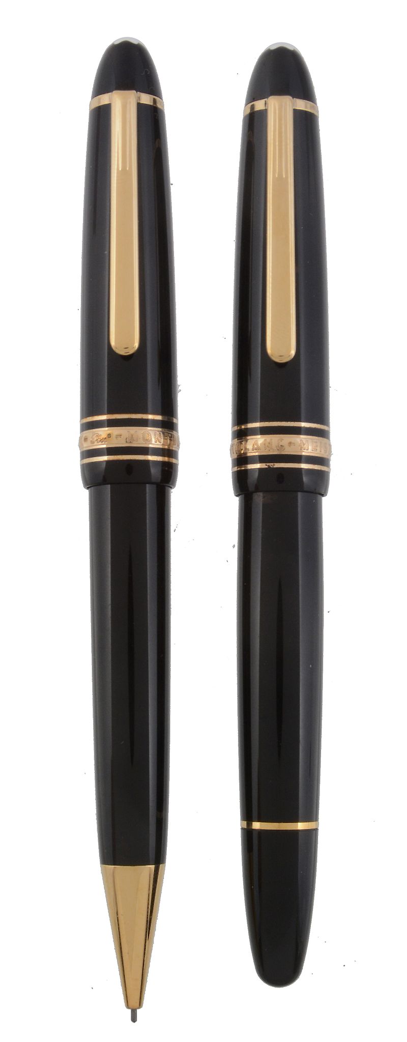 Montblanc, Meisterstuck, 149, a black fountain pen, with a black cap and barrel   Montblanc,