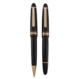 Montblanc, Meisterstuck, 149, a black fountain pen, with a black cap and barrel   Montblanc,