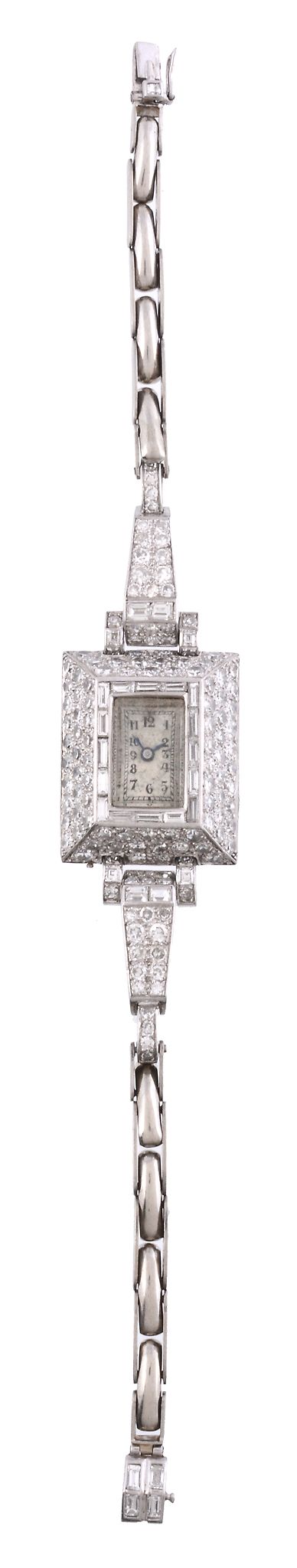 Antrobus, ref. 1688, a lady's diamond cocktail watch, circa 1930   Antrobus, ref. 1688, a lady's - Image 2 of 4