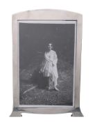 A silver mounted photograph frame by Sanders  &  Mackenzie, Birmingham 1927   A silver mounted