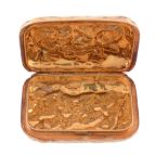 An Italian gold coloured rectangular box by Martignetti, Milan   An Italian gold coloured