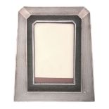 An Art Deco silver mounted photograph frame by Mappin  &  Webb   An Art Deco silver mounted