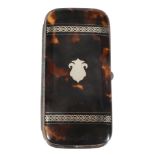 A tortoiseshell and steel oblong spectacles case, circa 1890   A tortoiseshell and steel oblong
