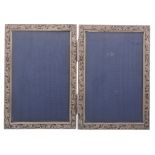 An Italian silver mounted double photograph frame , pre 1934   An Italian silver mounted double