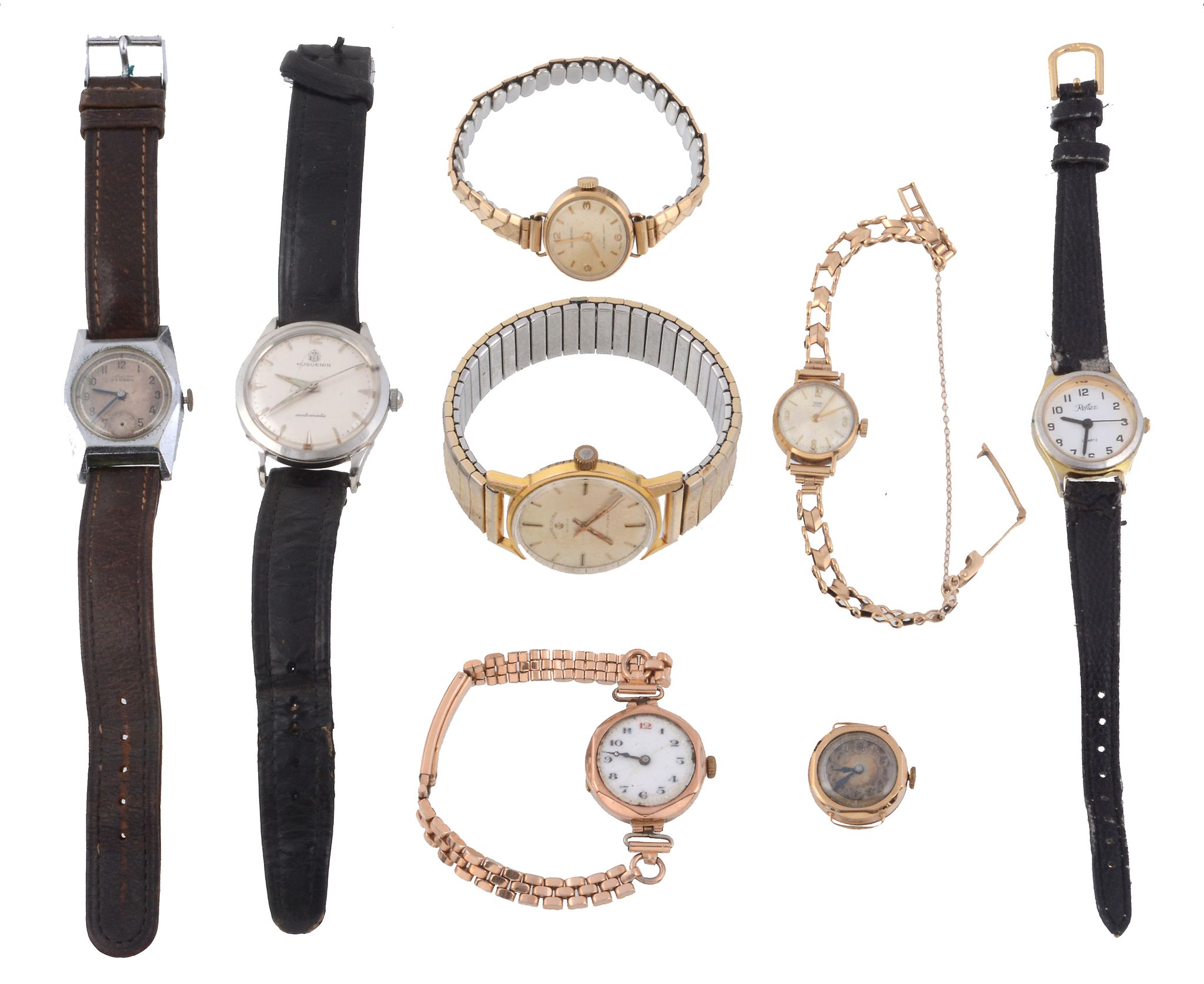 A collection of wristwatches, to include: Huguenin   A collection of wristwatches,   to include: