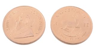 South Africa, gold Krugerrand 1980 (2)   South Africa, gold Krugerrand 1980   (2)  IMPORTANT: This