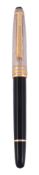 Montblanc, Meisterstuck, Solitaire, a black and silver coloured pen   Montblanc, Meisterstuck,