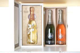 Champagne Perrier Jouet Belle Epoque Blanc de blanc 2002 1 bt display box  Champagne Barons de