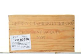 Gevrey Chambertin 1er Cru Clos St Jacques 2005 Domaine Louis Jadot 12 bts OWC