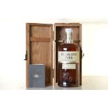 Highland Park 30 year old 45.7% 70cl 1 bt wooden display case