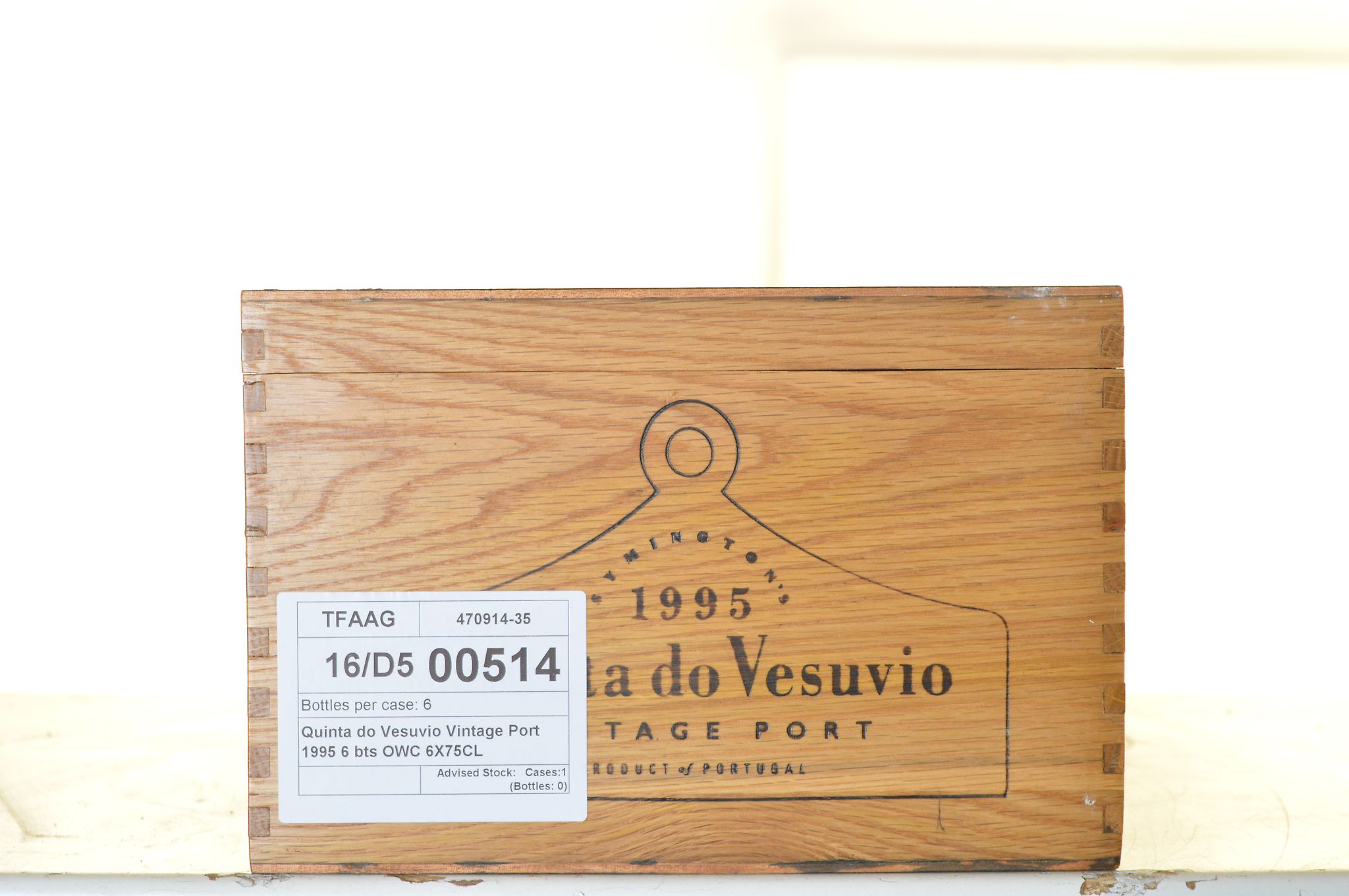 Quinta do Vesuvio Vintage Port 1995 6 bts OWC