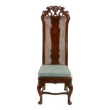 A walnut hall chair , early 18th century and later,   A walnut hall chair  , early 18th century
