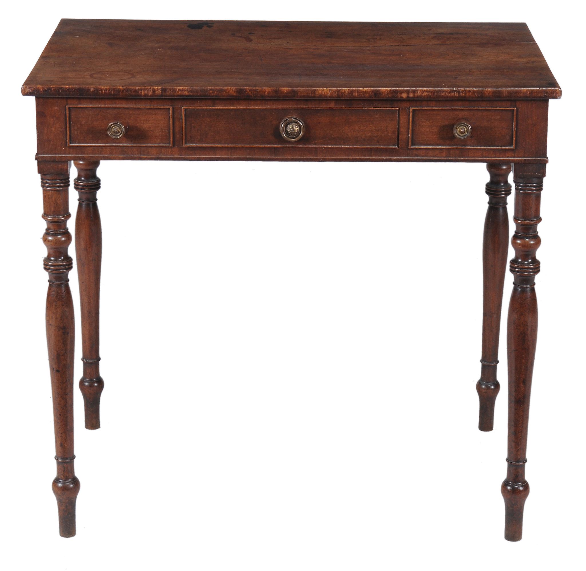 A Regency mahogany side table, circa 1815   A Regency mahogany side table,   circa 1815, the