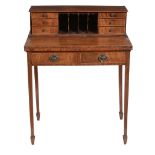 A late Victorian mahogany bonheur de jour, circa 1890   A late Victorian mahogany bonheur de jour,