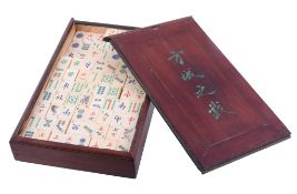 A Chinese export Mahjong set, late 19th or early 20th century   A Chinese export Mahjong set,   late