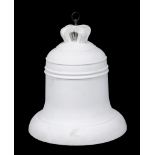 A large plaster model of a bell, early 20th century, 90cm high   A large plaster model of a