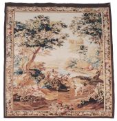 An woven tapestry, in Aubusson style, approximately 214 x 156cm   An woven tapestry, in Aubusson