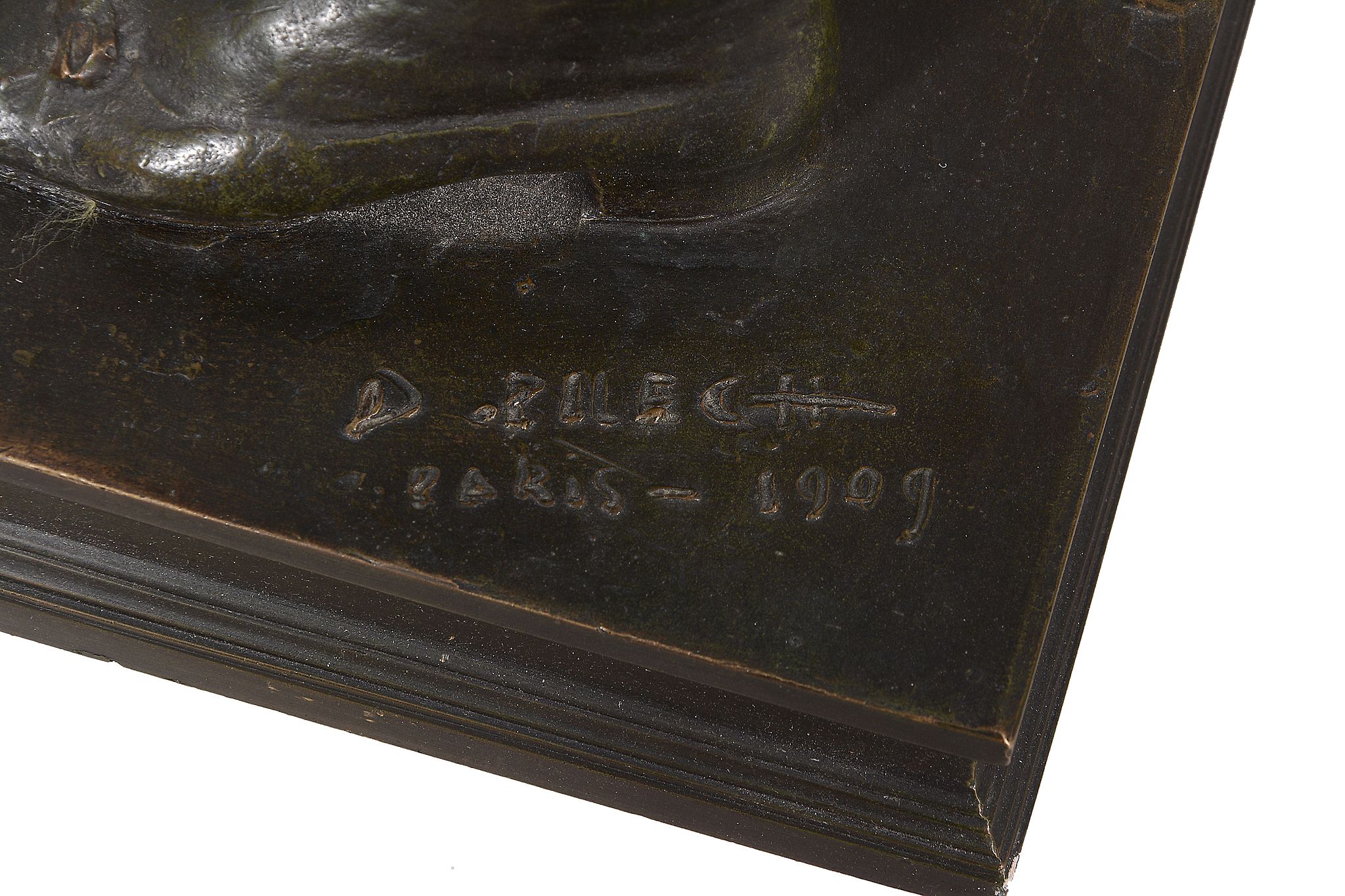 Denys-Pierre Puech, French , a patinated bronze portrait statuette of Henri...   Denys-Pierre Puech, - Image 3 of 4