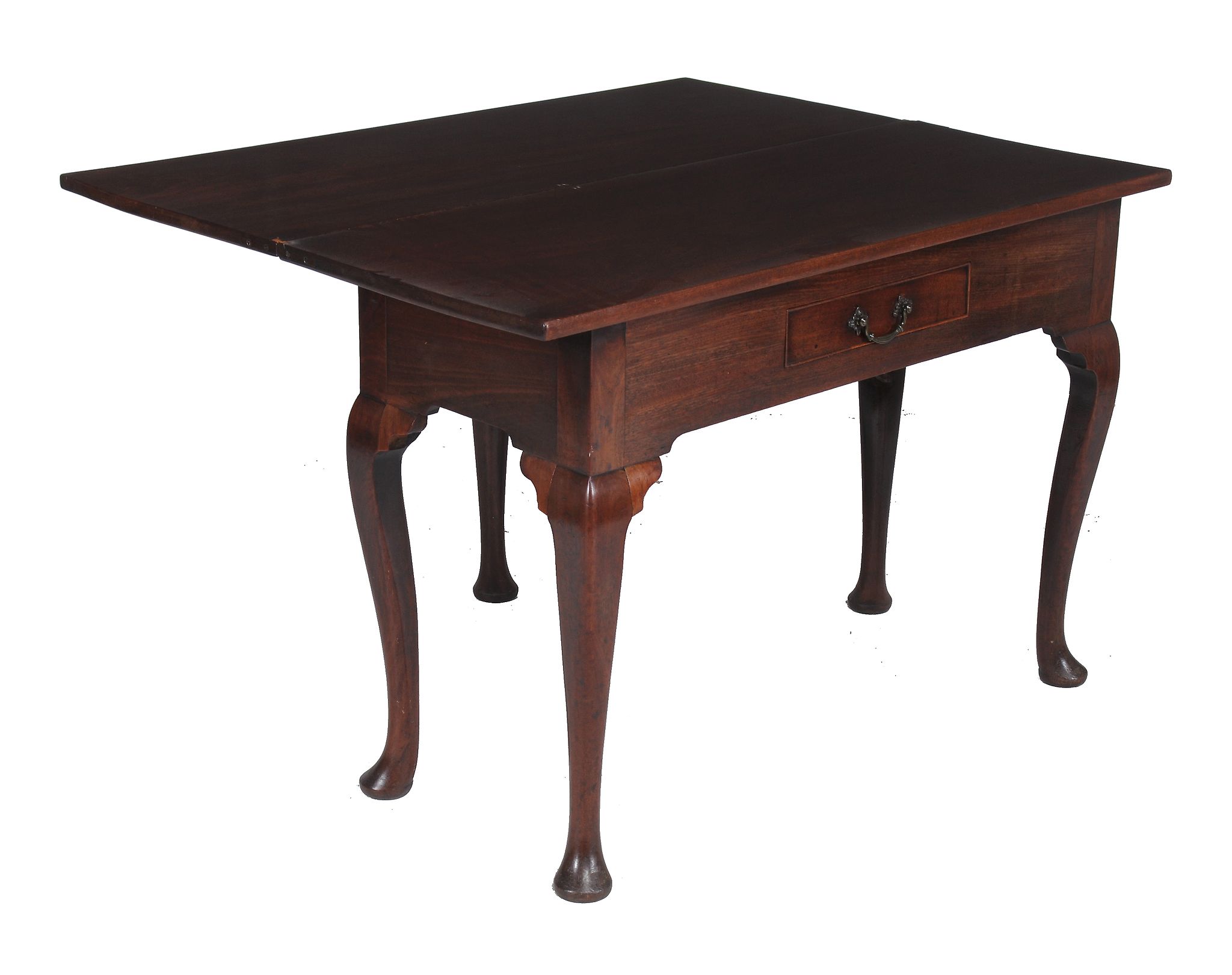 A George II mahogany 'fold out' side table, circa 1750, of unusual design   A George II mahogany ' - Image 3 of 3