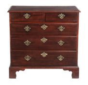A George III mahogany chest of drawers, circa 1760   A George III mahogany chest of drawers,   circa