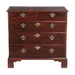 A George III mahogany chest of drawers, circa 1760   A George III mahogany chest of drawers,   circa