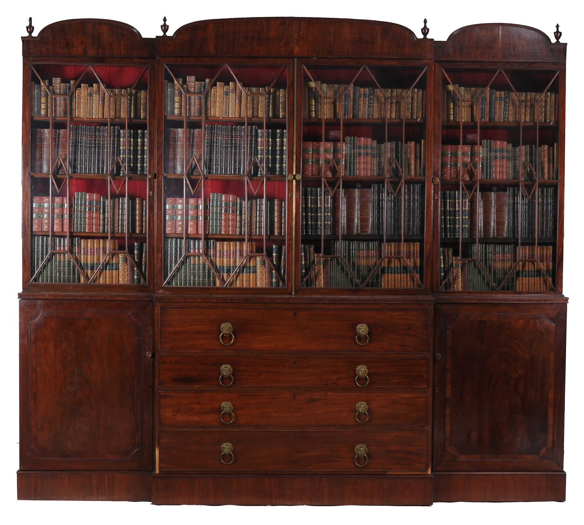 A Regency mahogany secretaire library bookcase , circa 1815   A Regency mahogany secretaire - Image 2 of 5