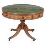 A George IV mahogany drum library table , circa 1825   A George IV mahogany drum library table  ,