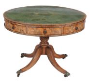 A George IV mahogany drum library table , circa 1825   A George IV mahogany drum library table  ,