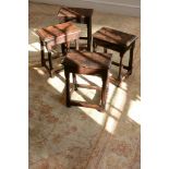 A set of four oak joint stools , mid 17th century   A set of four oak joint stools  , mid 17th