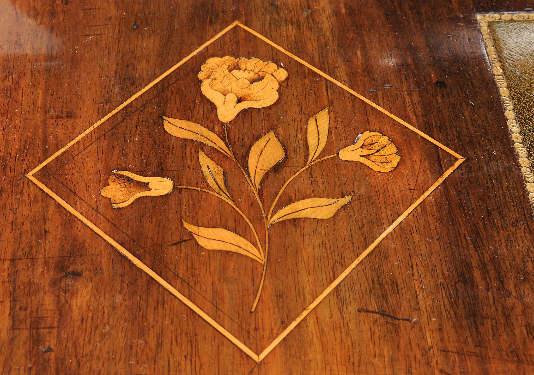 A Dutch walnut and marquetry bureau bookcase, circa 1800   A Dutch walnut and marquetry bureau - Image 6 of 14