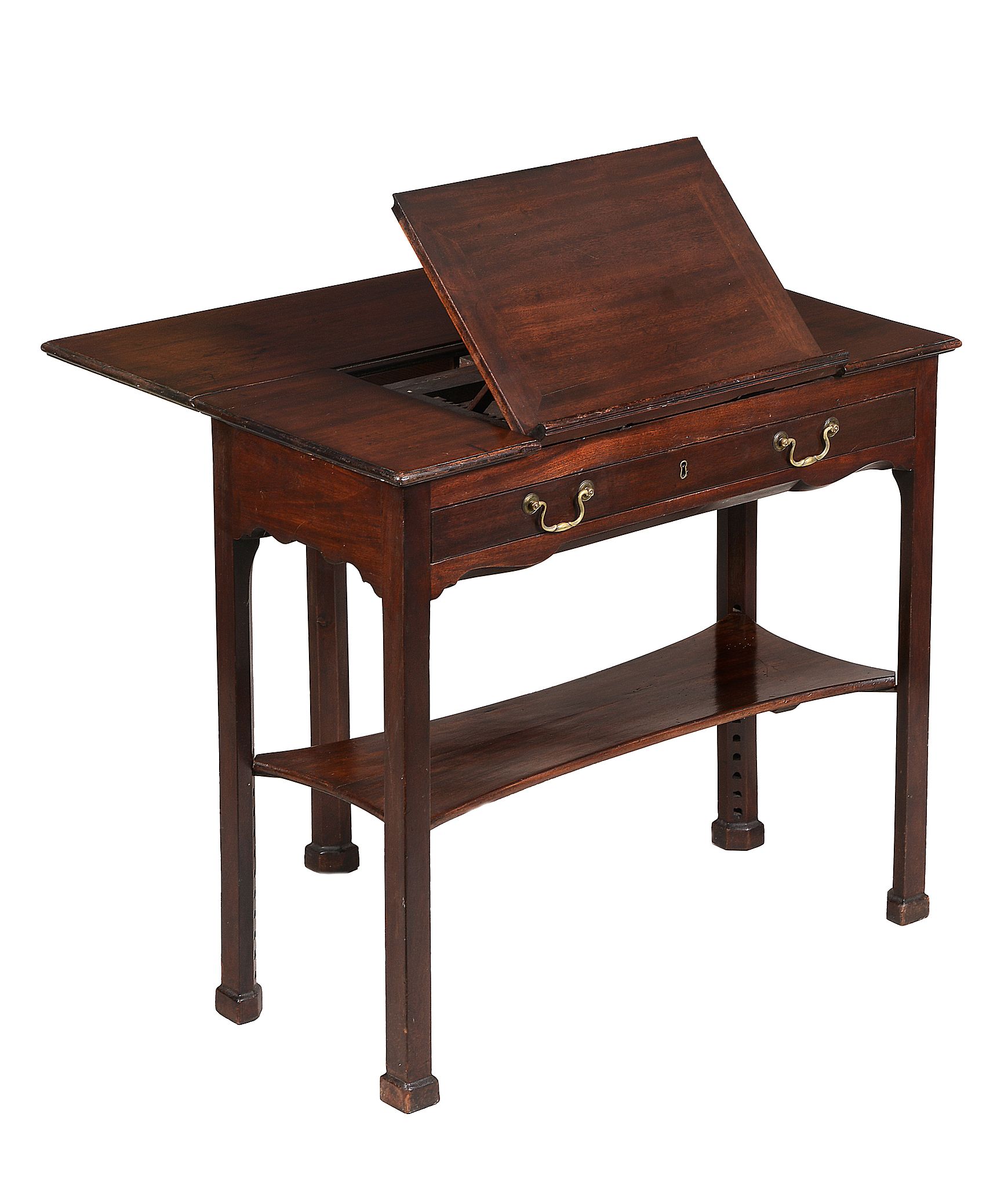 A George III mahogany architects or reading table, circa 1770   A George III mahogany architects