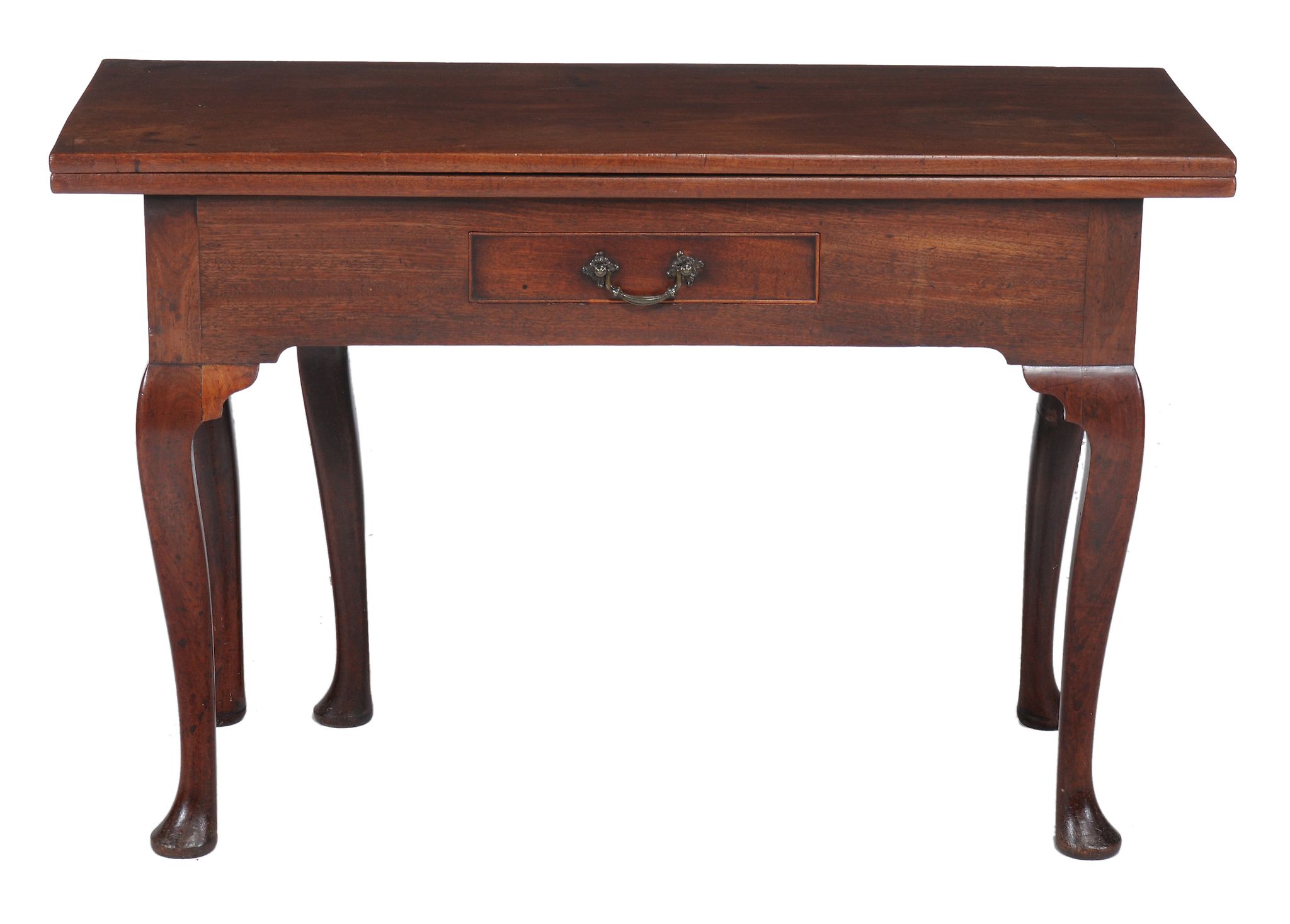 A George II mahogany 'fold out' side table, circa 1750, of unusual design   A George II mahogany '