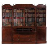 A Regency mahogany secretaire library bookcase , circa 1815   A Regency mahogany secretaire