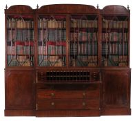 A Regency mahogany secretaire library bookcase , circa 1815   A Regency mahogany secretaire