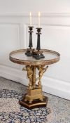 A Restauration ormolu and later mounted gueridon, circa 1820 and later adapted   A Restauration