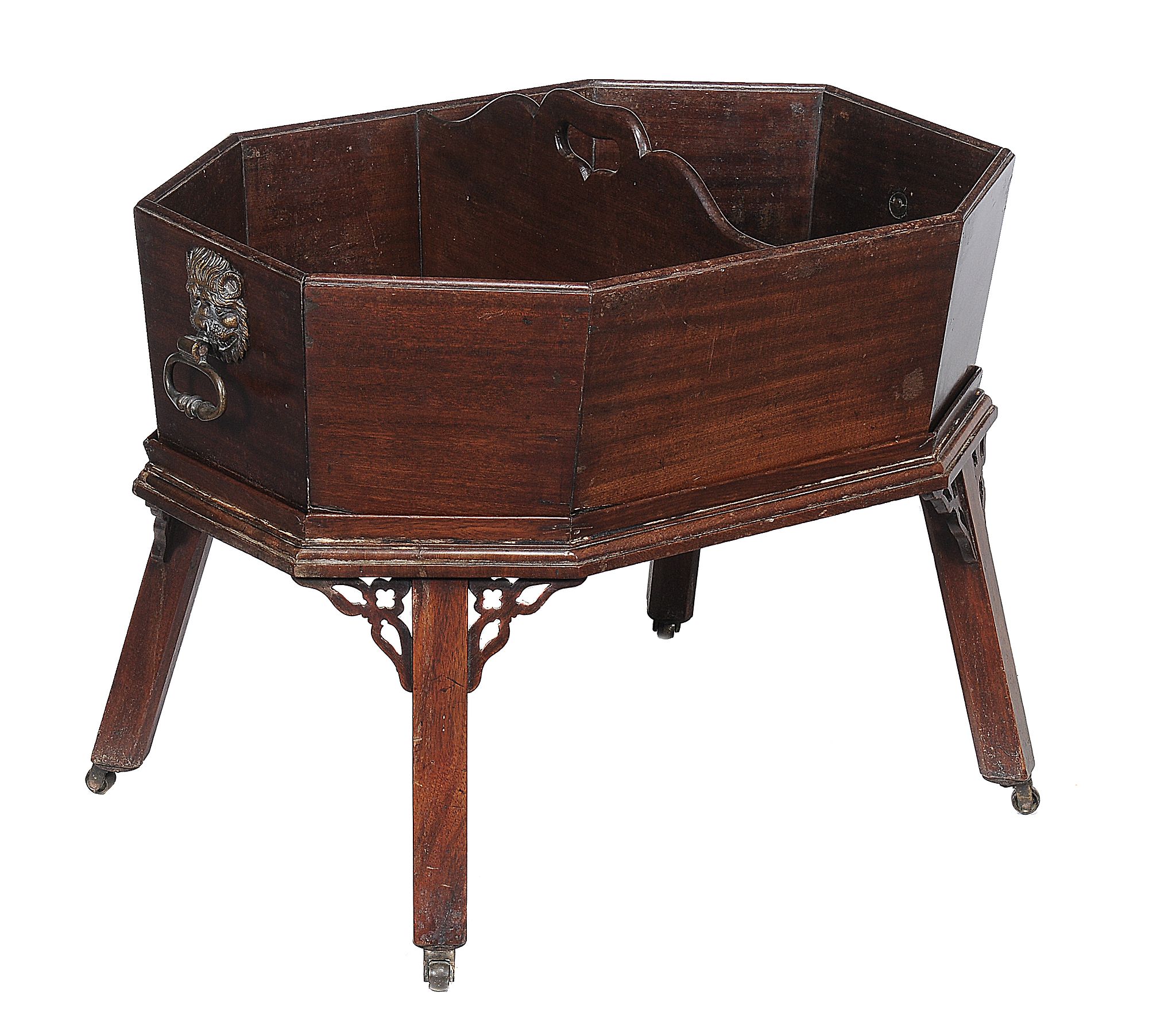 A George III mahogany wine cooler, circa 1770   A George III mahogany wine cooler,   circa 1770, the