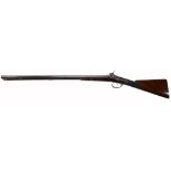 Manton London; a double-barrel 12-bore percussion shotgun, mid 19th century   Manton London; a