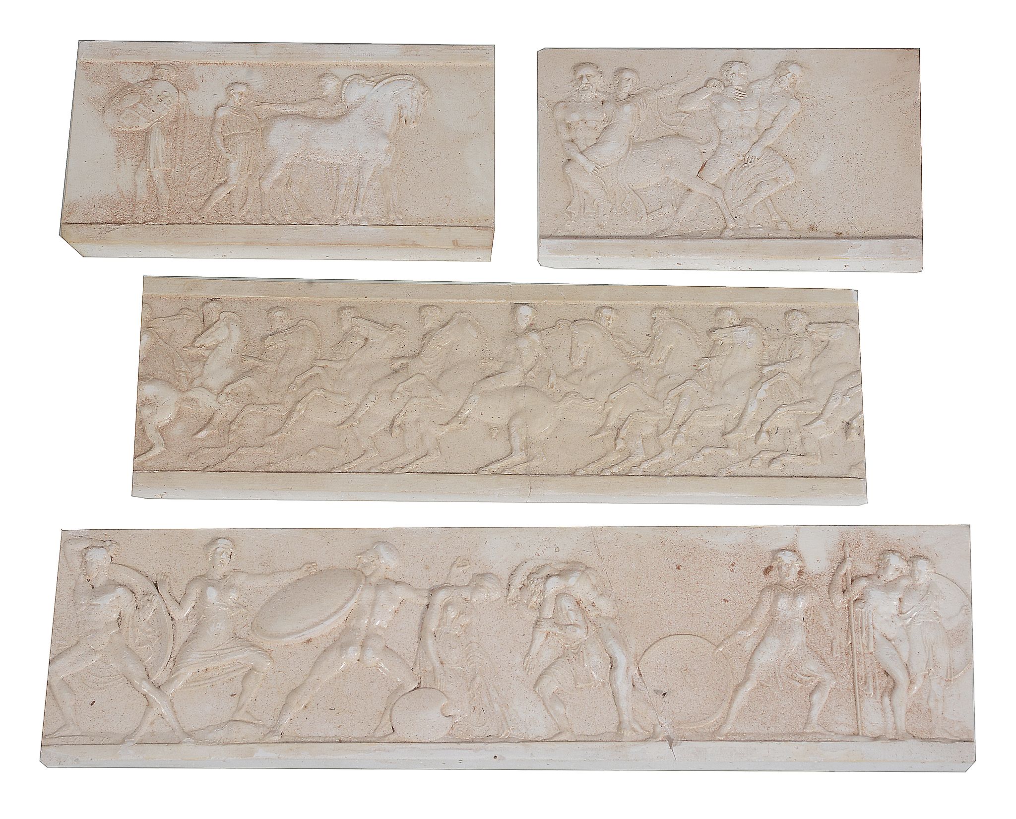 John Henning , a George IV deal cased set of fifty plaster figural relief...   John Henning (1771- - Image 2 of 2