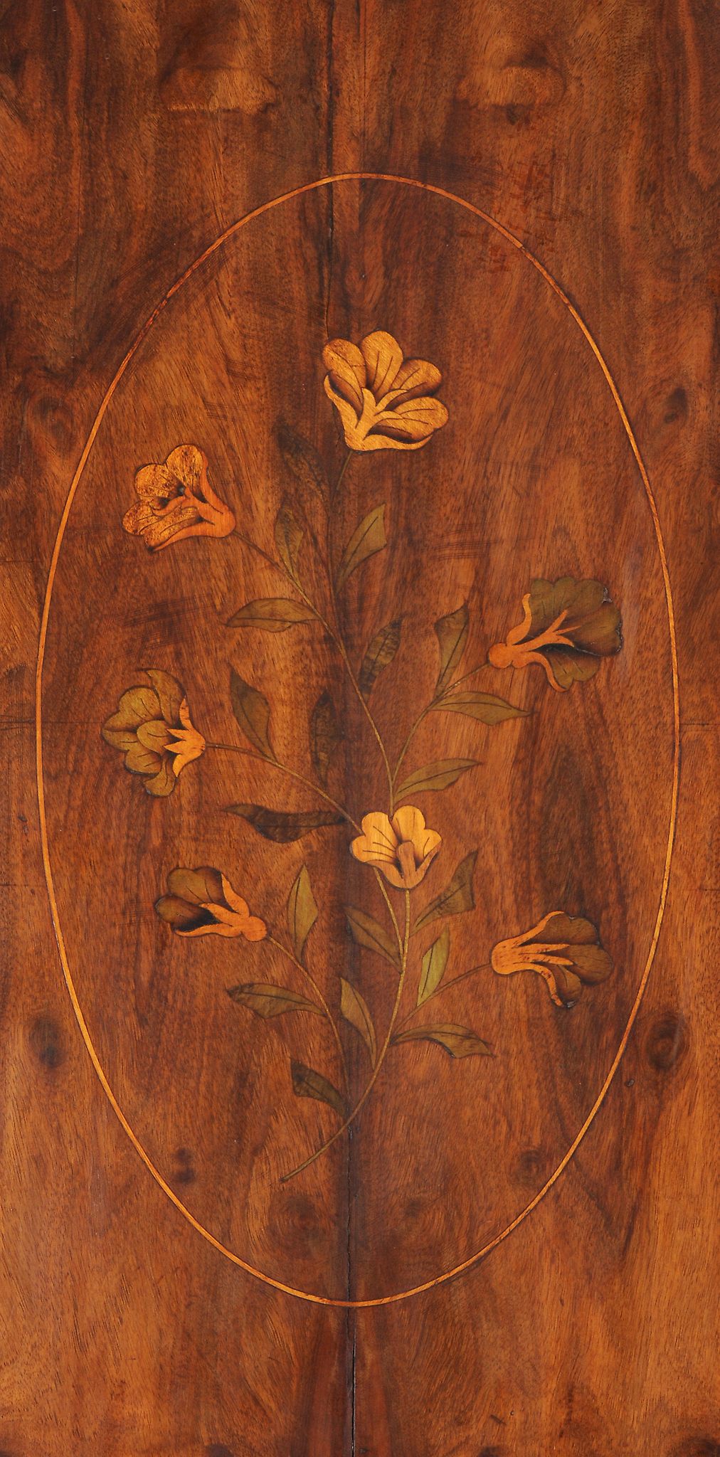 A Dutch walnut and marquetry bureau bookcase, circa 1800   A Dutch walnut and marquetry bureau - Image 5 of 14