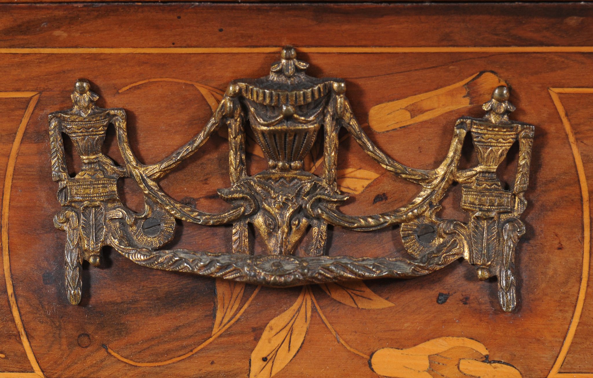 A Dutch walnut and marquetry bureau bookcase, circa 1800   A Dutch walnut and marquetry bureau - Image 10 of 14