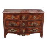 A Louis XV tulipwood and gilt bronze mounted commode , circa 1750   A Louis XV tulipwood and  gilt